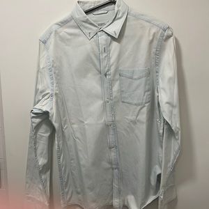 Saturdays NYC men’s medium casual button down in light blue or off white